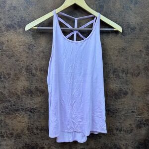 Calia XL lavender purple tank top spiderweb ladder back workout‎ gym yoga